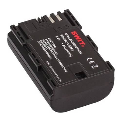SWIT ELECTRONICS S-8PE6 - Li-Ionen Akku passend für CANON DSLR 5D2 | 5D3 | 5D4 | 7D | 7D2 | 6D | 6D2 Serien (7.2V | 10Wh
