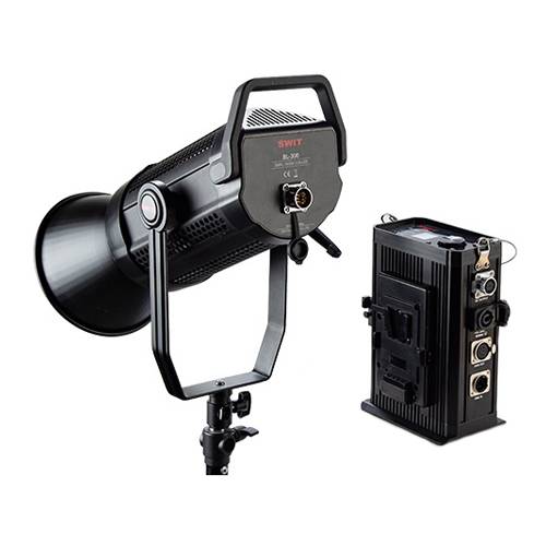 SWIT ELECTRONICS BL-300 - Dimmbare Bowens Mount COB LED Tageslicht Leuchte (300 Watt | 54.000 Lux | 5.600 K | CRI 97 |