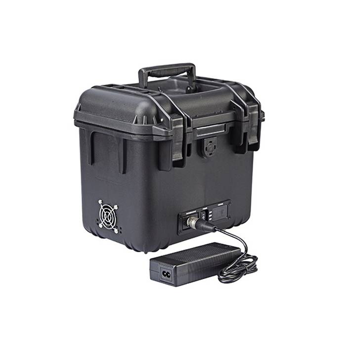 SWIT ELECTRONICS S-4040 - Power Station Box passend für 4x V-Mount Akkus (24V / 48V DC-Ausgang | Akkuspannungsanzeige |