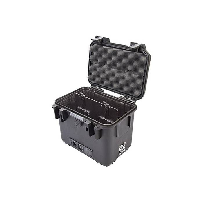SWIT ELECTRONICS S-4040 - Power Station Box passend für 4x V-Mount Akkus (24V / 48V DC-Ausgang | Akkuspannungsanzeige |