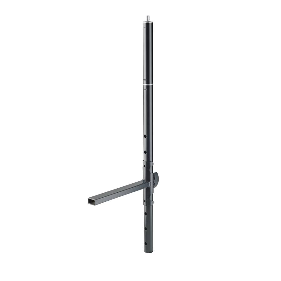 KOENIG & MEYER Verlängerungsrohr für Universalhalter (3/8" Gewinde | Rohr-ø 25 mm | Länge 153 mm) - in schwarz