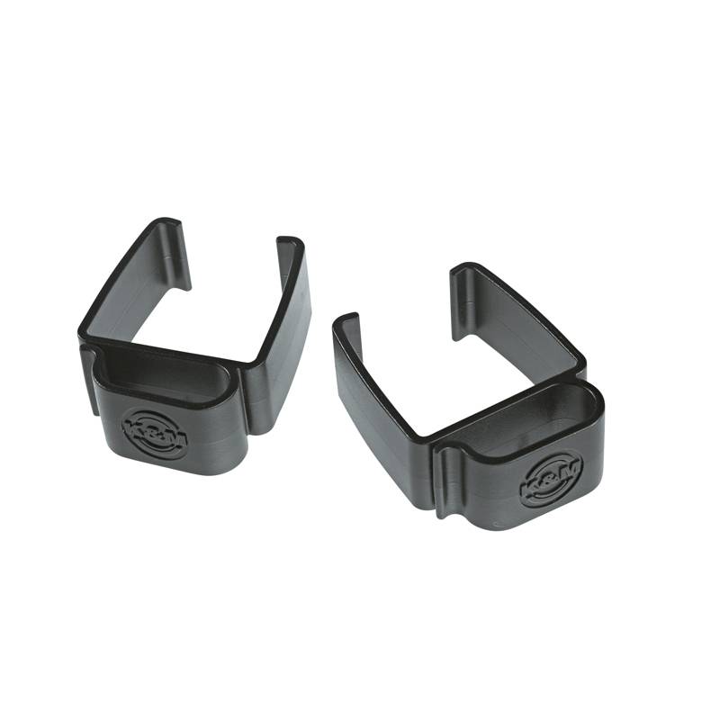 KOENIG & MEYER Kunststoff-Kabelklemmen für "Omega & Omega Pro" Keyboardständer (für Vierkantrohr 40x40 mm | Inhalt: 2