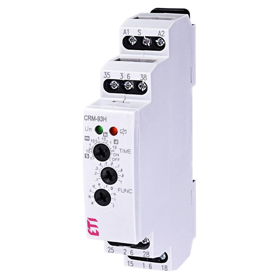 ETI 002470002 - AC/DC Zeitrelais CRM-93H UNI (Time range 0,1s - 10 Tage | 12-240V | 8A | 3 Kontakte)