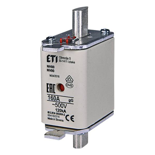 ETI 004184212 - AC Sicherungseinsatz NH1C gG 63A/500V (Typ NH | 500V | 63A | Kombinationssicherungsstatusanzeige)