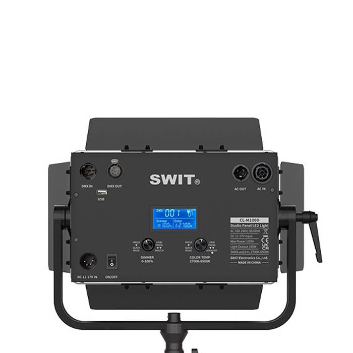 SWIT ELECTRONICS CL-M100D - Bi-Color Mini SMD Studio LED Panel Lechte mit DMX-Steuerung (100 Watt | 3.400 Lux | 2.700 -