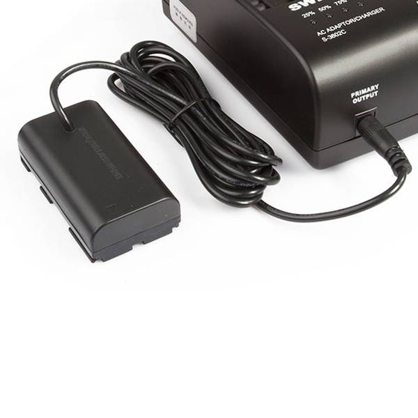 SWIT ELECTRONICS S-7500C - CANON BP Dummy Akku mit DC-Stecker und Pole-Tap (7.2V DC | Kabellänge 1,00m) - in schwarz