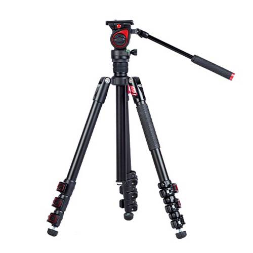 SWIT ELECTRONICS MUF50 - Höhenverstellbares Aluminium-Stativ mit Schwenkarm (Höhe: 43cm - 149cm | Traglast: 5,0kg | 360°