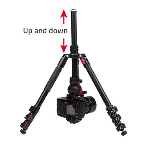SWIT ELECTRONICS MUF50 - Höhenverstellbares Aluminium-Stativ mit Schwenkarm (Höhe: 43cm - 149cm | Traglast: 5,0kg | 360°