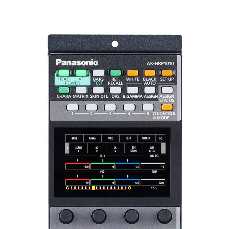 PANASONIC AK-HRP1010 - Remote-Bedienpanel für IP & PoE Steuerung (1/4" Rack | 3,5" LCD-Farb-Touchscreen | passend für