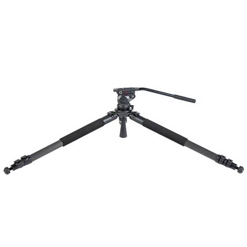 SWIT ELECTRONICS MUF100C - Höhenverstellbares Carbonfaser-Stativ mit Schwenkarm (Höhe: 40-170cm | Traglast: 10kg | 360°