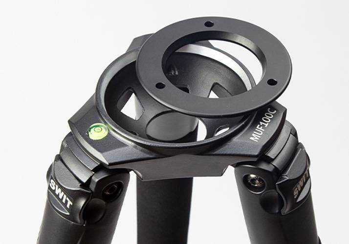 SWIT ELECTRONICS MUF100C - Höhenverstellbares Carbonfaser-Stativ mit Schwenkarm (Höhe: 40-170cm | Traglast: 10kg | 360°