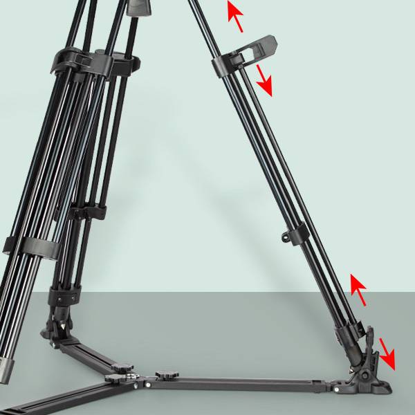 SWIT ELECTRONICS TOWER150 - Aluminium-Stativ mit Schwenkarm & 3 höhenverstellbaren Abschnitten (Höhe: 50 - 170cm |