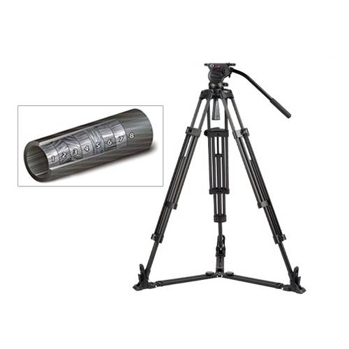 SWIT ELECTRONICS TOWER150C - Carbonfaser-Stativ mit Schwenkarm & 3 höhenverstellbaren Abschnitten (Höhe: 50-170cm |