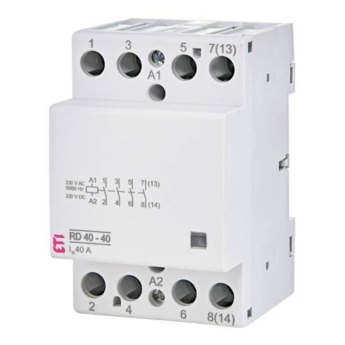 ETI 002464018 - Installationsschutz RD 40-40-230V AC/DC (AC/DC | 230V | 40A | 50/60 Hz | 4-polig | 3-Modul)