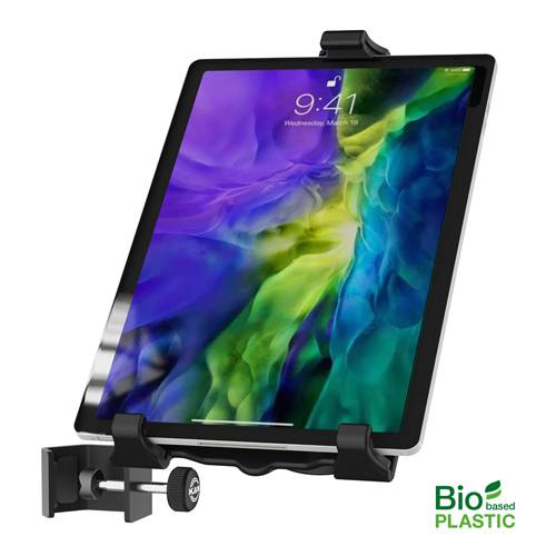 KOENIG & MEYER Tablet-PC-Halter "Biobased" (Klemmbereich 155 - 307mm | Höhe 155 - 307mm | neigbar) - in schwarz