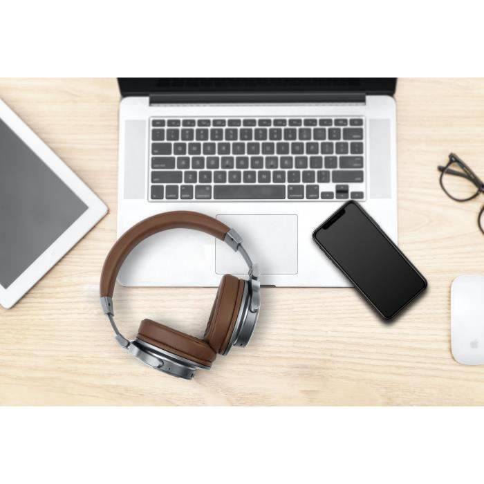 MUSE M-278 BT Bluetooth-Kopfhörer - Akkulaufzeit 30h - Braun