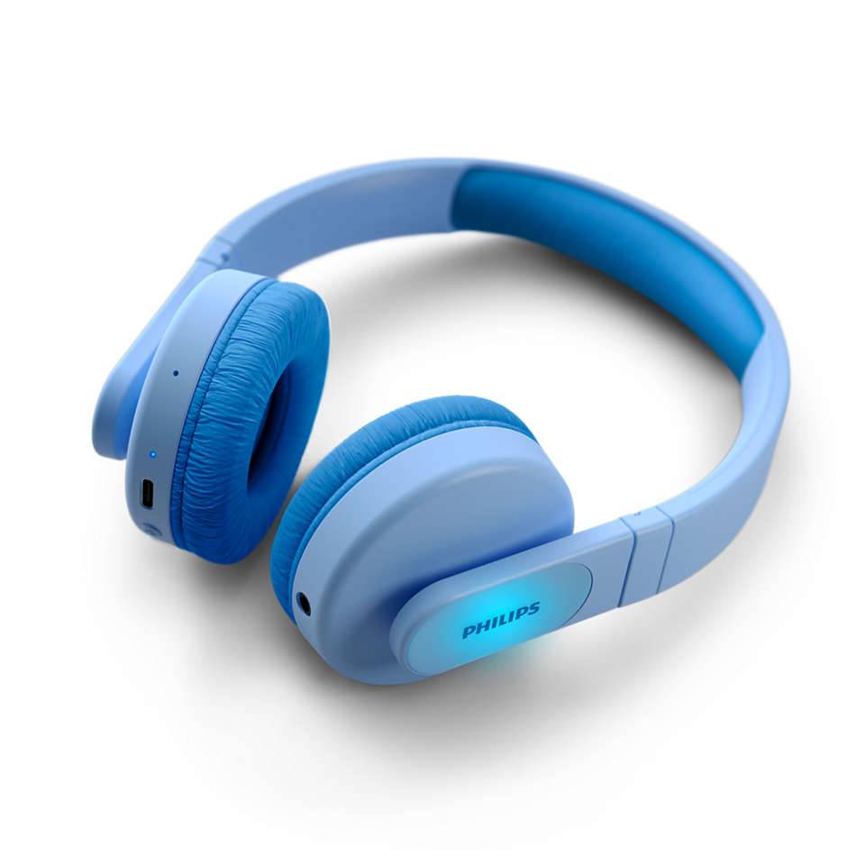 Philips TAK4206BL/00 Kinderkopfhörer, blau BLUETOOTH VERBINDUNG: Dank der AAC-Unterstützung für iOS-Geräte & aptX HD für Android ist dieser Kopfh