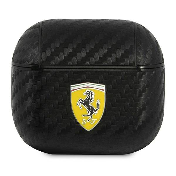 Ferrari FESA3CABK AirPods 3 Hülle schwarz/schwarz On Track PU Carbon