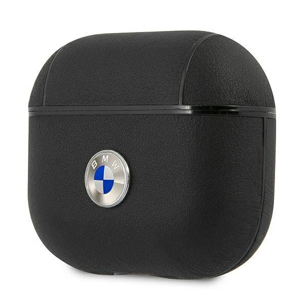 BMW BMA3SSLBK AirPods 3 Hülle schwarz/schwarz Geniune Leder Silber Logo