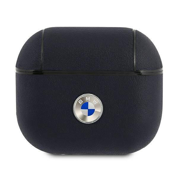 BMW BMA3SSLNA AirPods 3 Abdeckung marineblau/navy Geniune Leder Silber Logo