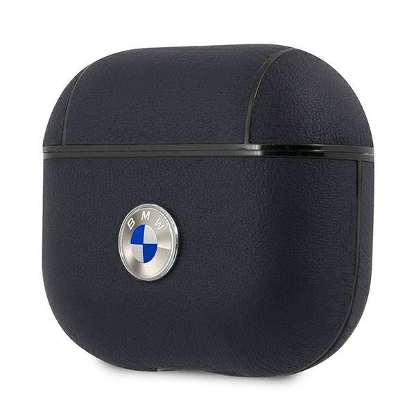 BMW BMA3SSLNA AirPods 3 Abdeckung marineblau/navy Geniune Leder Silber Logo