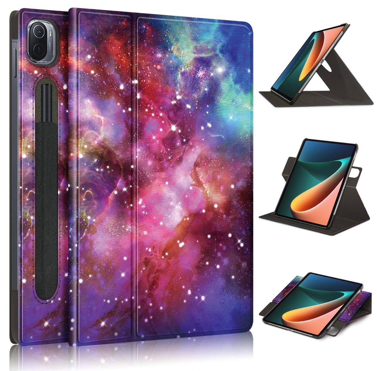 Für Xiaomi Mi Pad 5 / 5 Pro 360 Grad Rotation Tablet Tasche Hülle Case Cover Etui Schutz Motiv 1 Neu