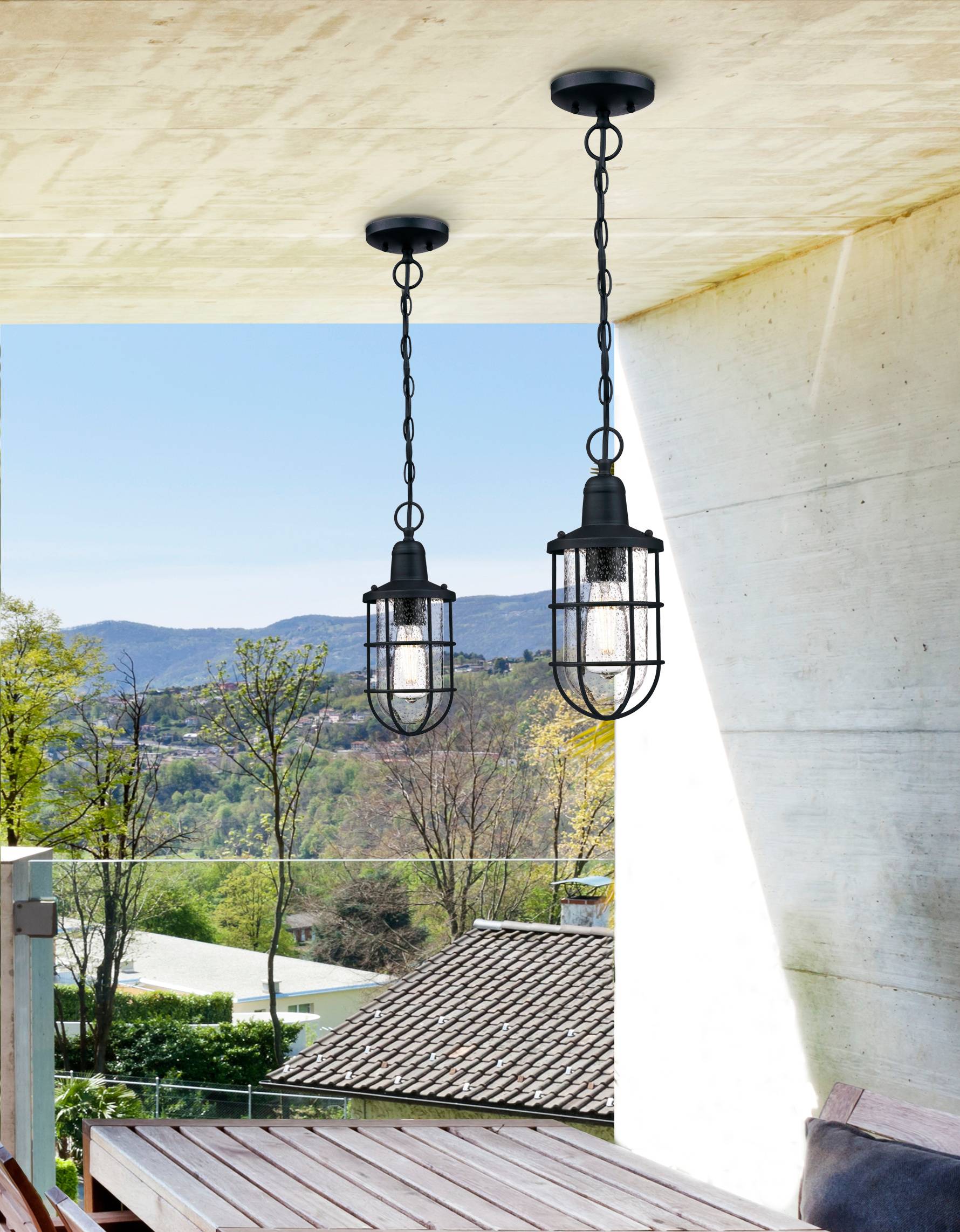 Außen Pendelleuchte Crestview