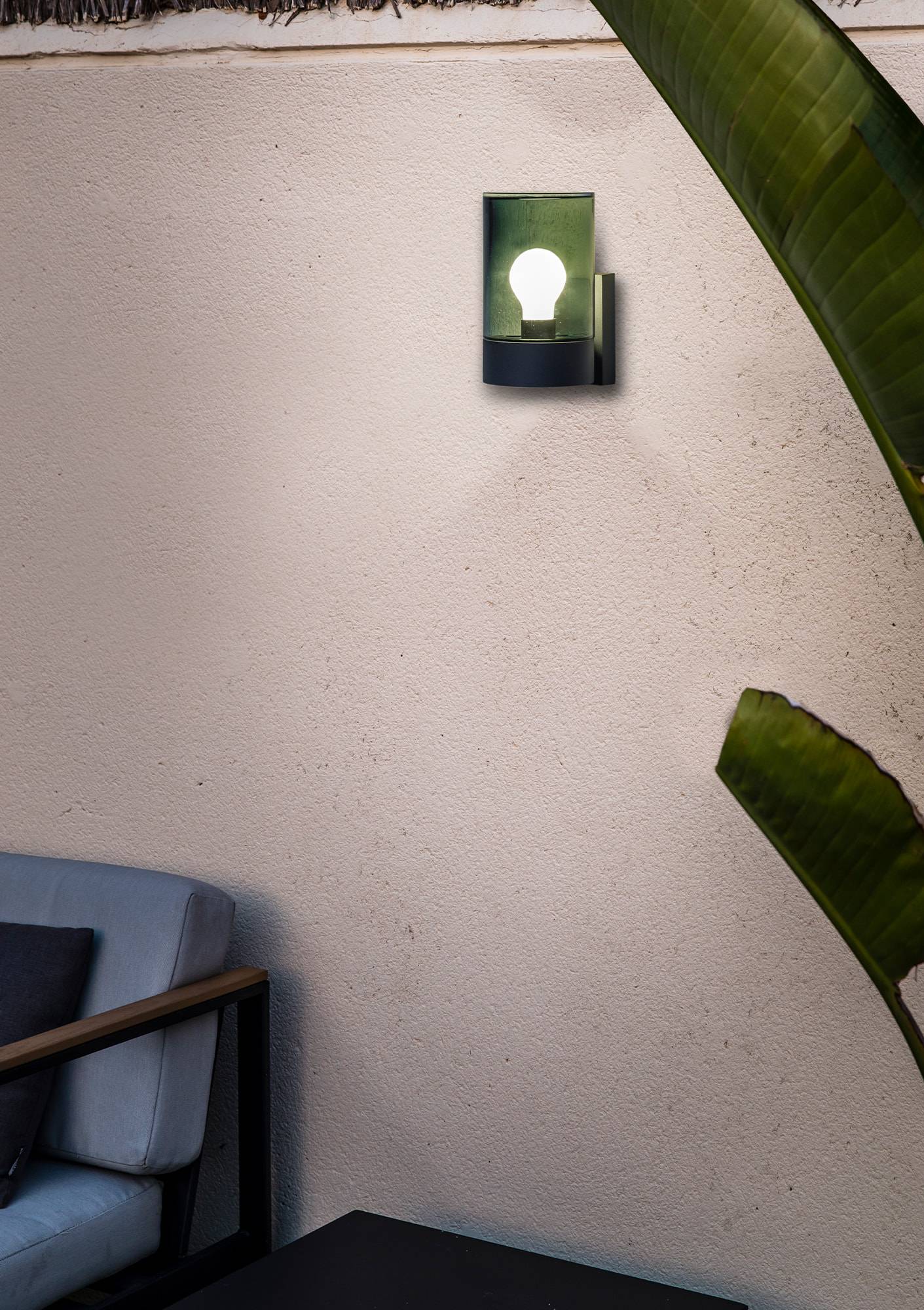 Außen Wandleuchte Kila Grau / Asche