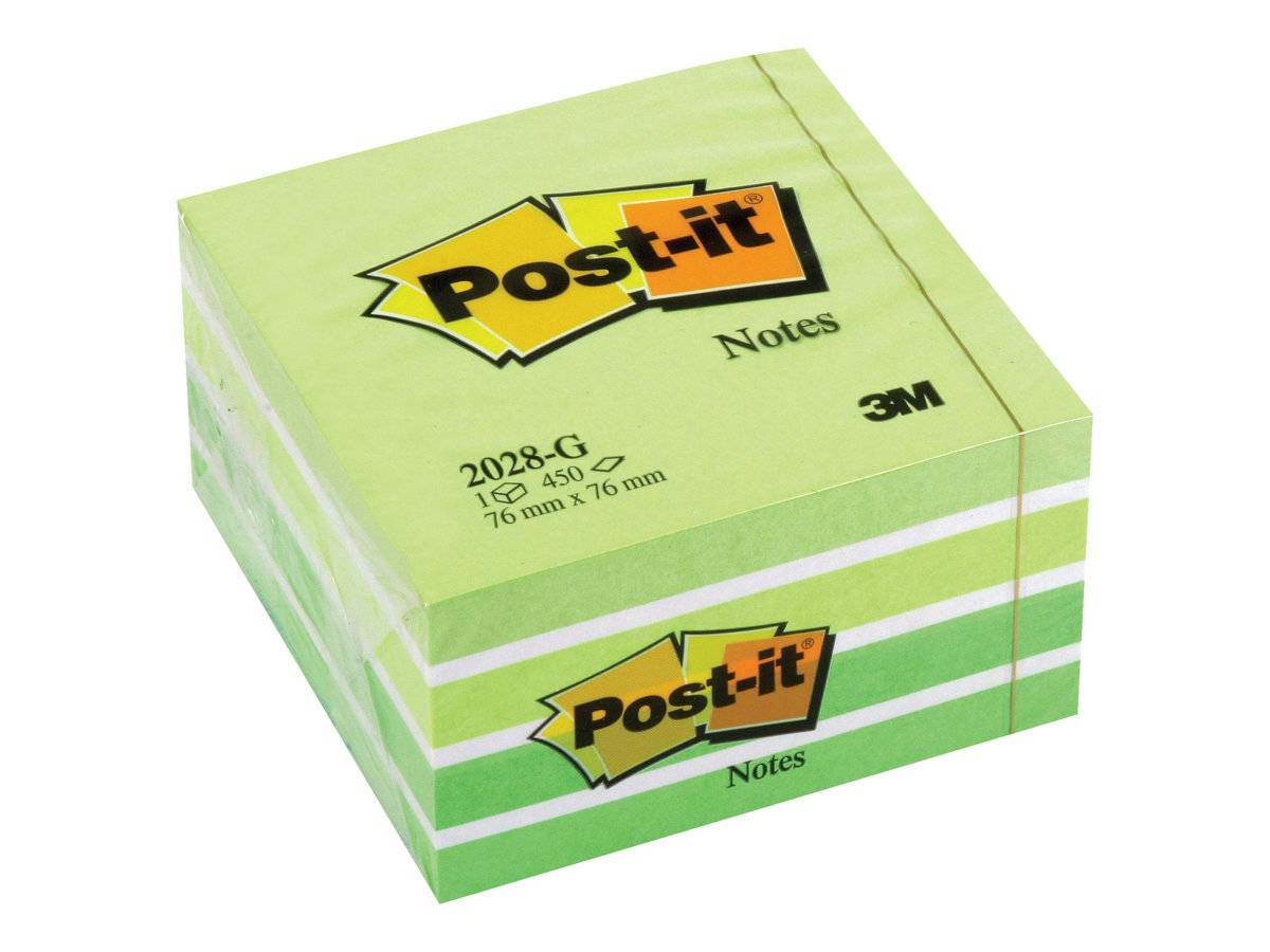 3M - Post-it 2028G - Notizwürfel - 76 x 76 mm - 450 Blatt