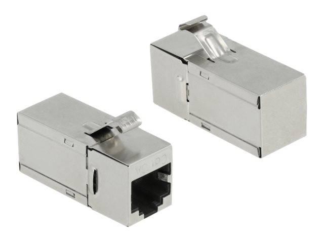 Delock Netzwerkkoppler - RJ-45 (W) zu RJ-45 (W) - gewinkelt - STP - CAT 6a