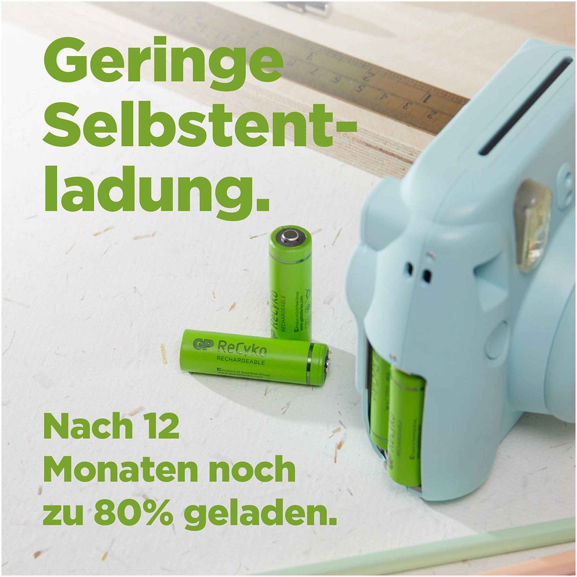 AAA Akku GP NiMH 650 mAh ReCyko DECT 1,2V 4 Stück