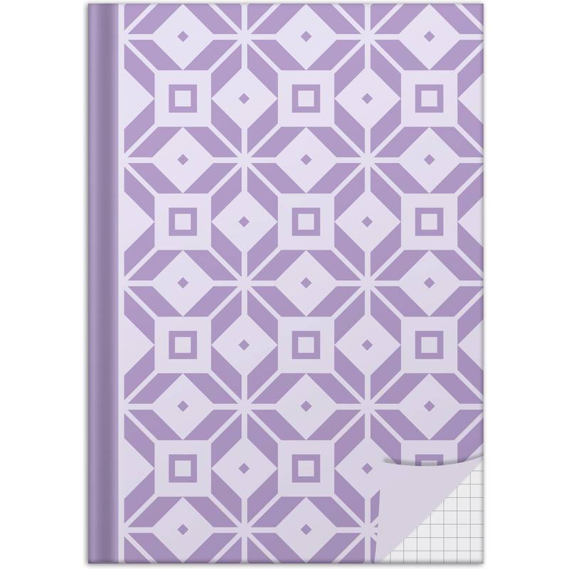 RNK Verlag Notizbuch "Pastell", DIN A5, kariert, berry