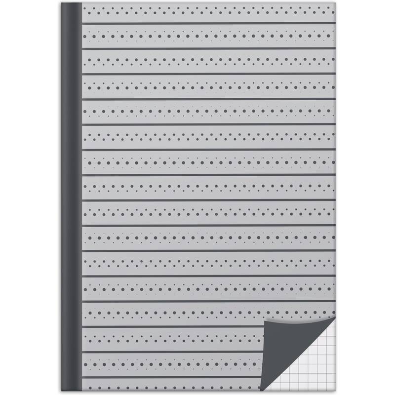 RNK Verlag Notizbuch "Pastell", DIN A5, kariert, grau