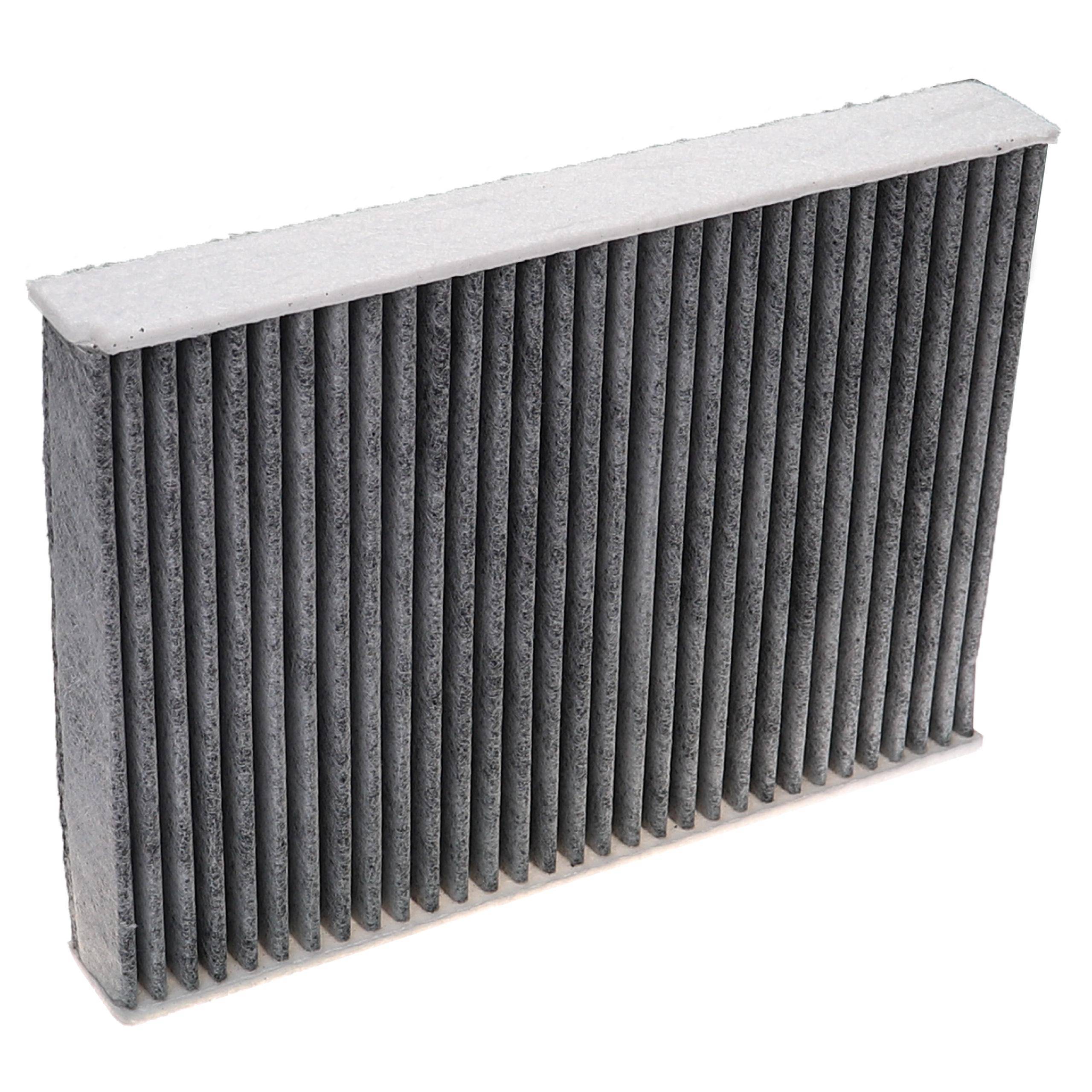 vhbw 2x Innenraumfilter Ersatz für Bosch 1 987 435 578 für PKW - Mit Aktivkohle