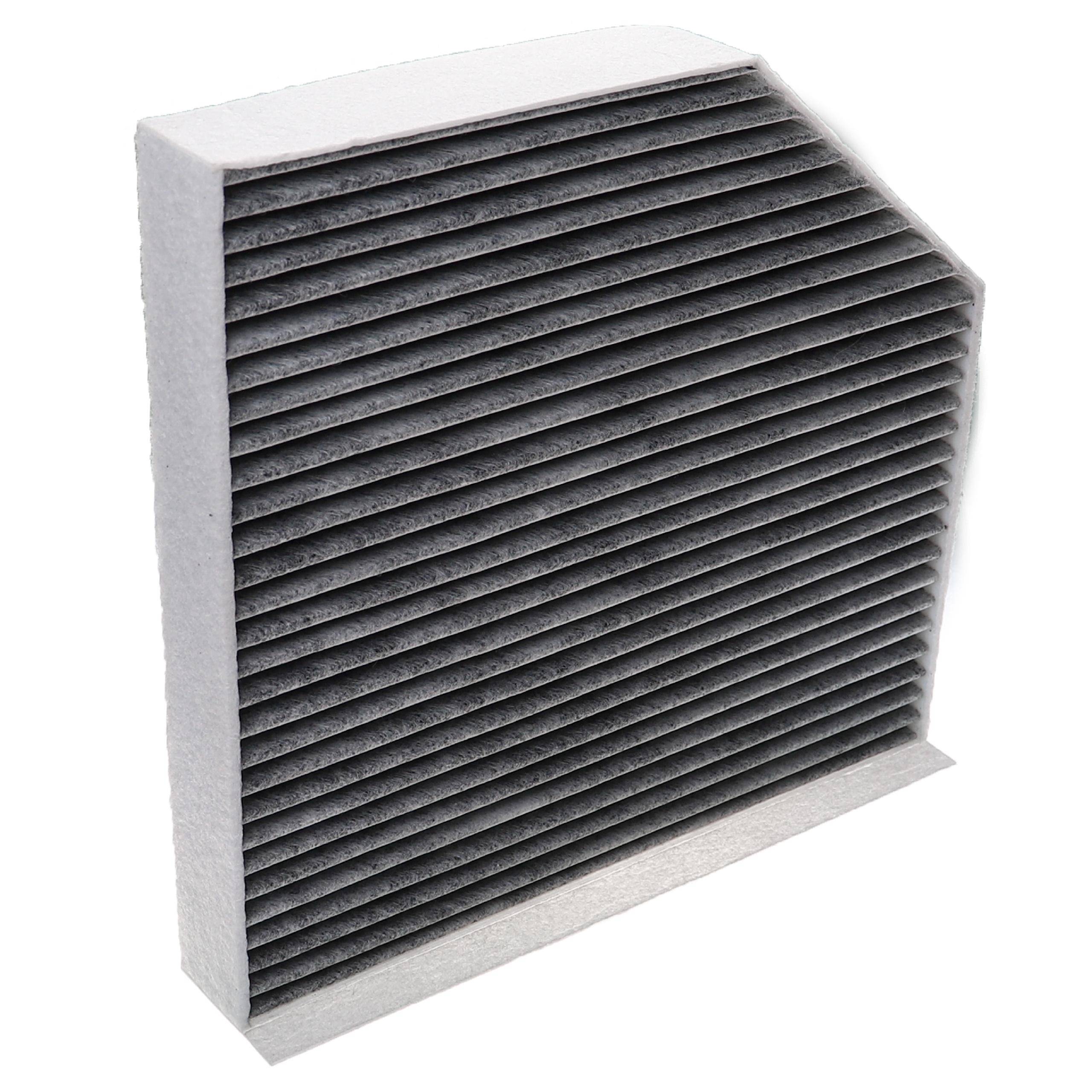 vhbw Innenraumfilter kompatibel mit Audi A6 2011/11-2018/09 4G2 4GC 2.0 TFSI Hybrid 1984 ccm 155 KW 211 PS PKW - Mit Aktivkohle