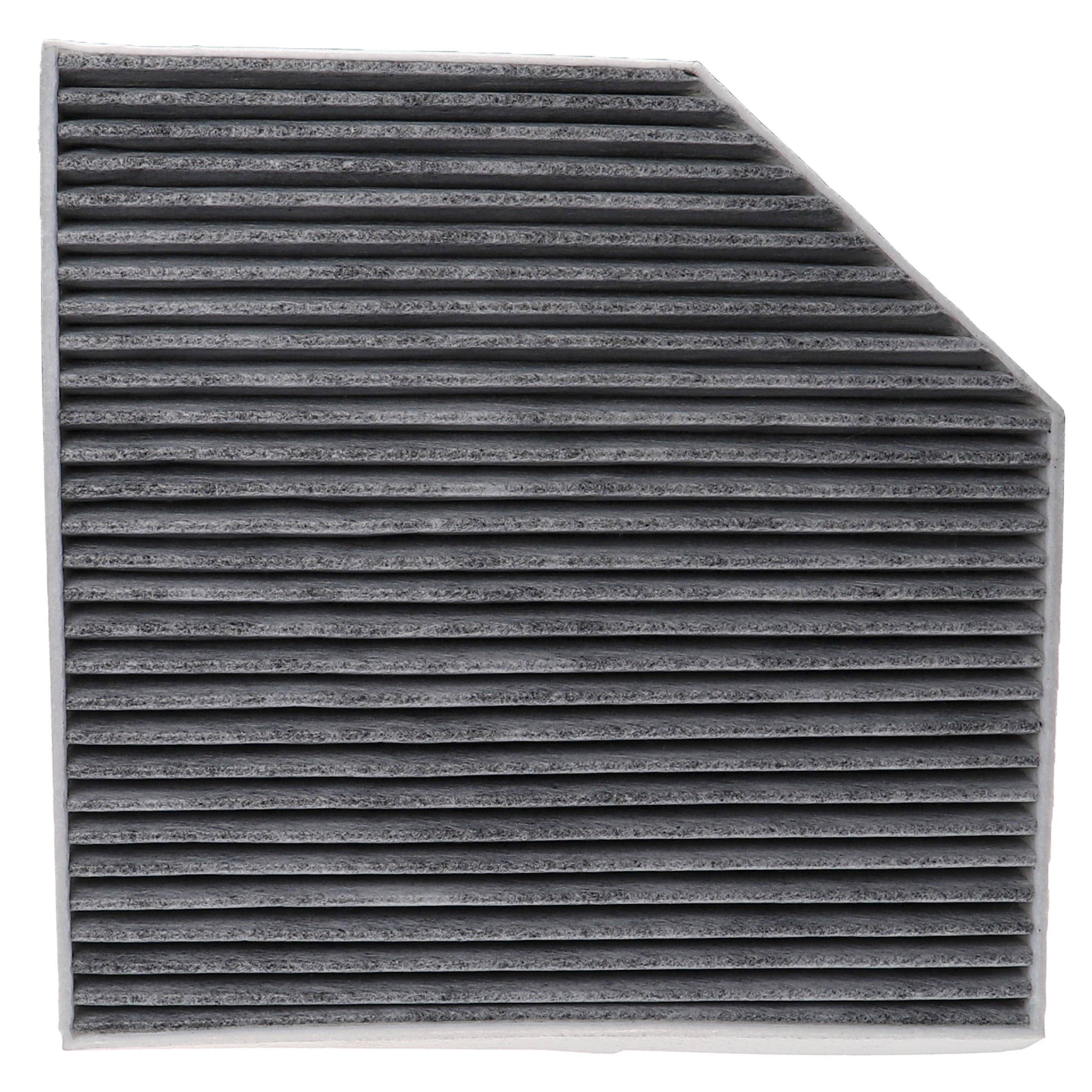 vhbw Innenraumfilter kompatibel mit Audi A6 Allroad 2012/01-2014/12 4GH 4GJ 3.0 TDI quattro 2967 ccm 230 KW 313 PS PKW - Mit Aktivkohle