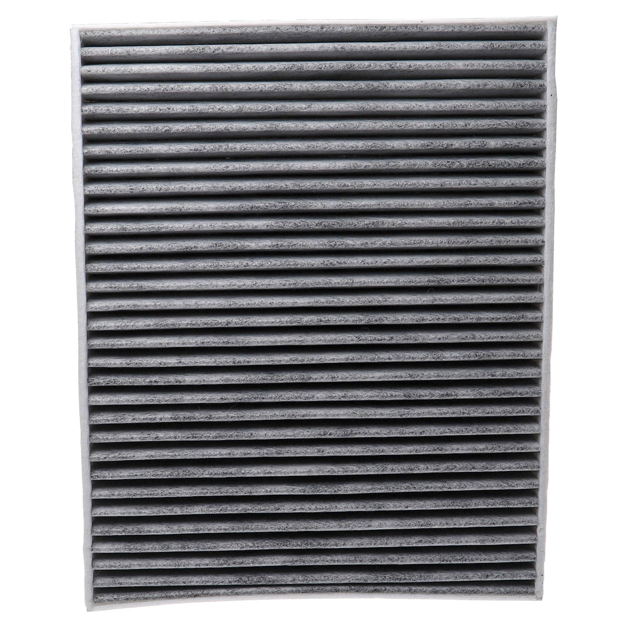 vhbw Innenraumfilter kompatibel mit Audi Q7 2011/05-2015/08 4LB 3.0 TDI quattro 2967 ccm 180 KW 245 PS PKW - Mit Aktivkohle