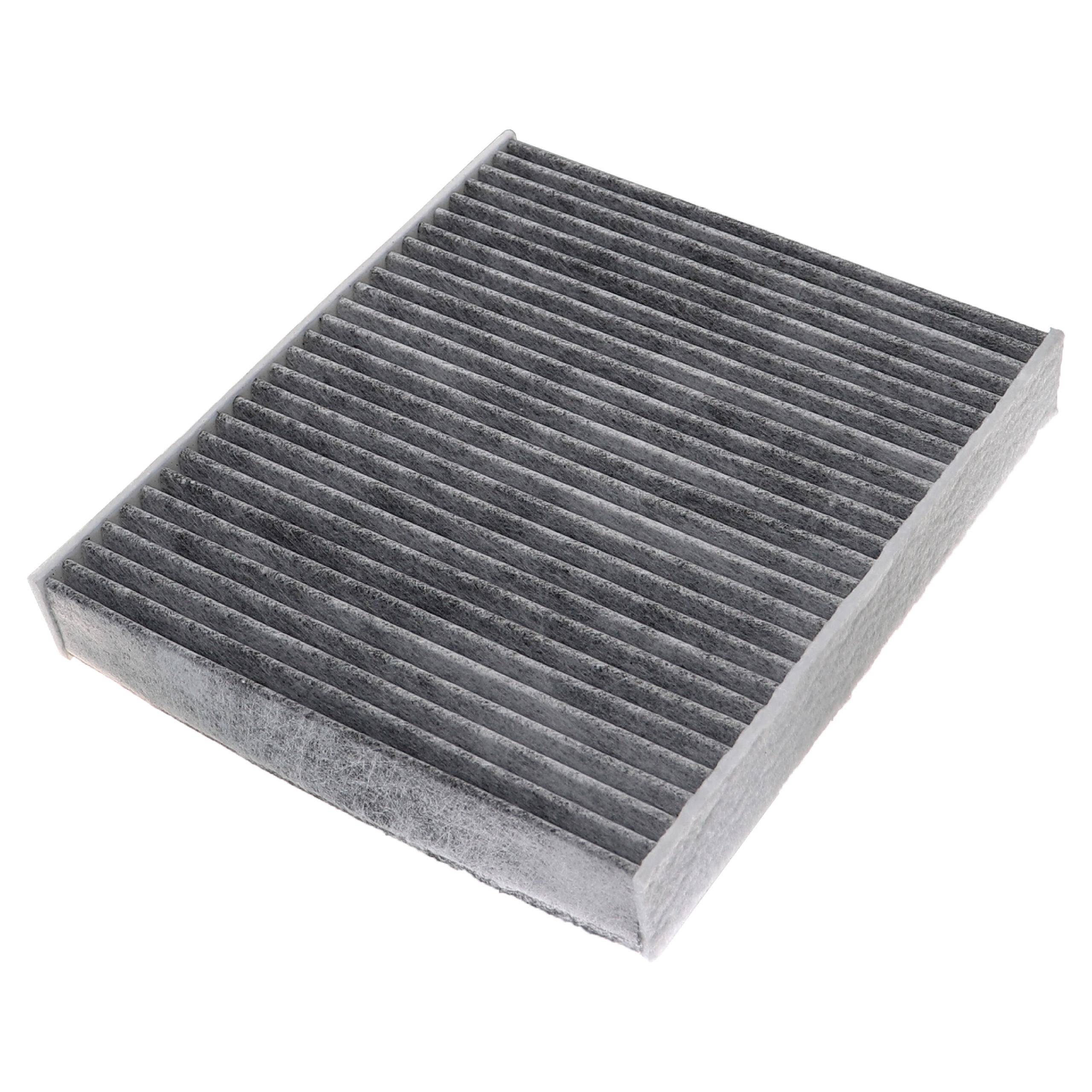 vhbw Innenraumfilter kompatibel mit Ford Mondeo IV 2010/11-2015/01 BA7 1.6 EcoBoost 1596 ccm 118KW 160PS PKW - Mit Aktivkohle
