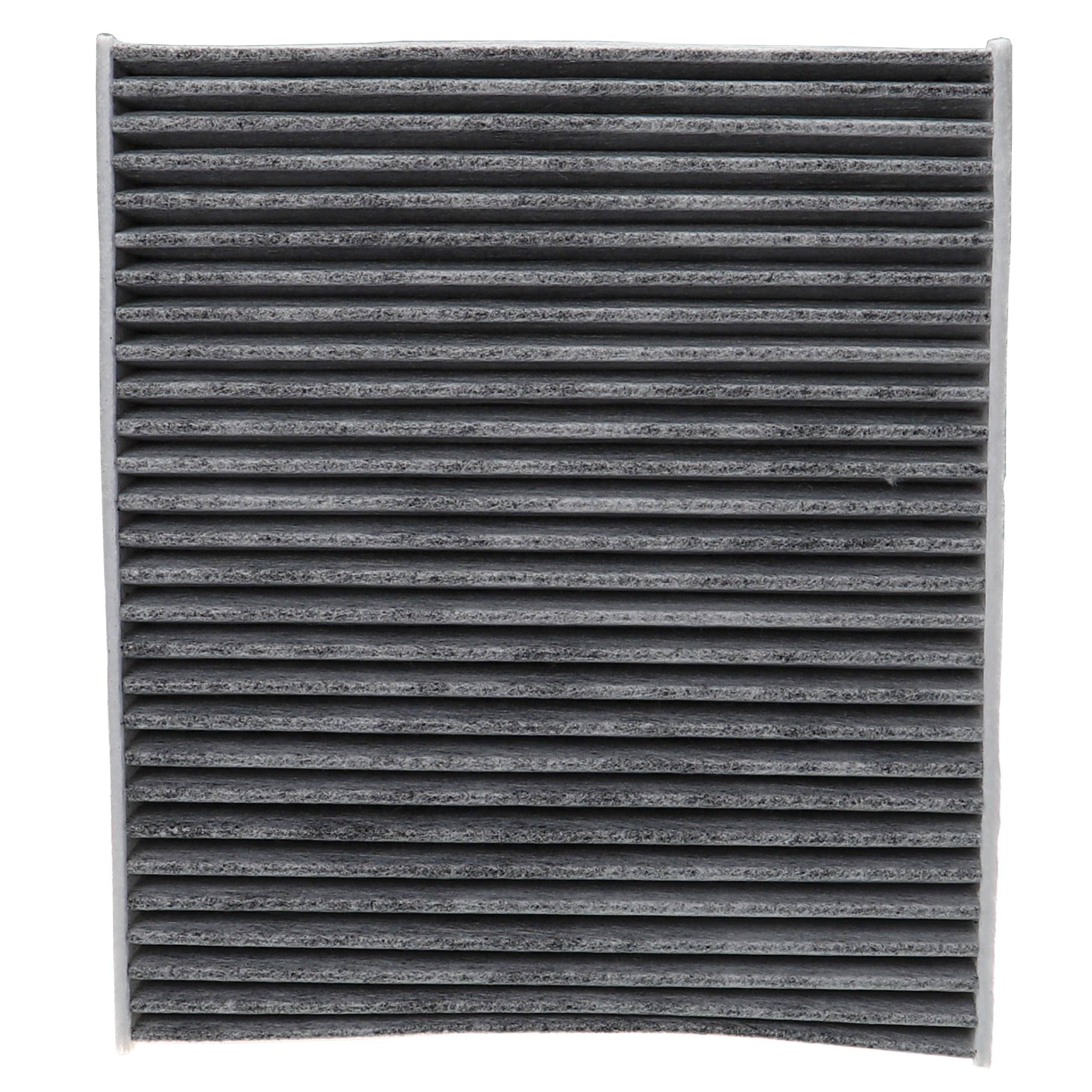 vhbw Innenraumfilter kompatibel mit Ford Mondeo IV 2010/10-2015/01 BA7 2.2 TDCi 2179 ccm 147 KW PKW - Mit Aktivkohle