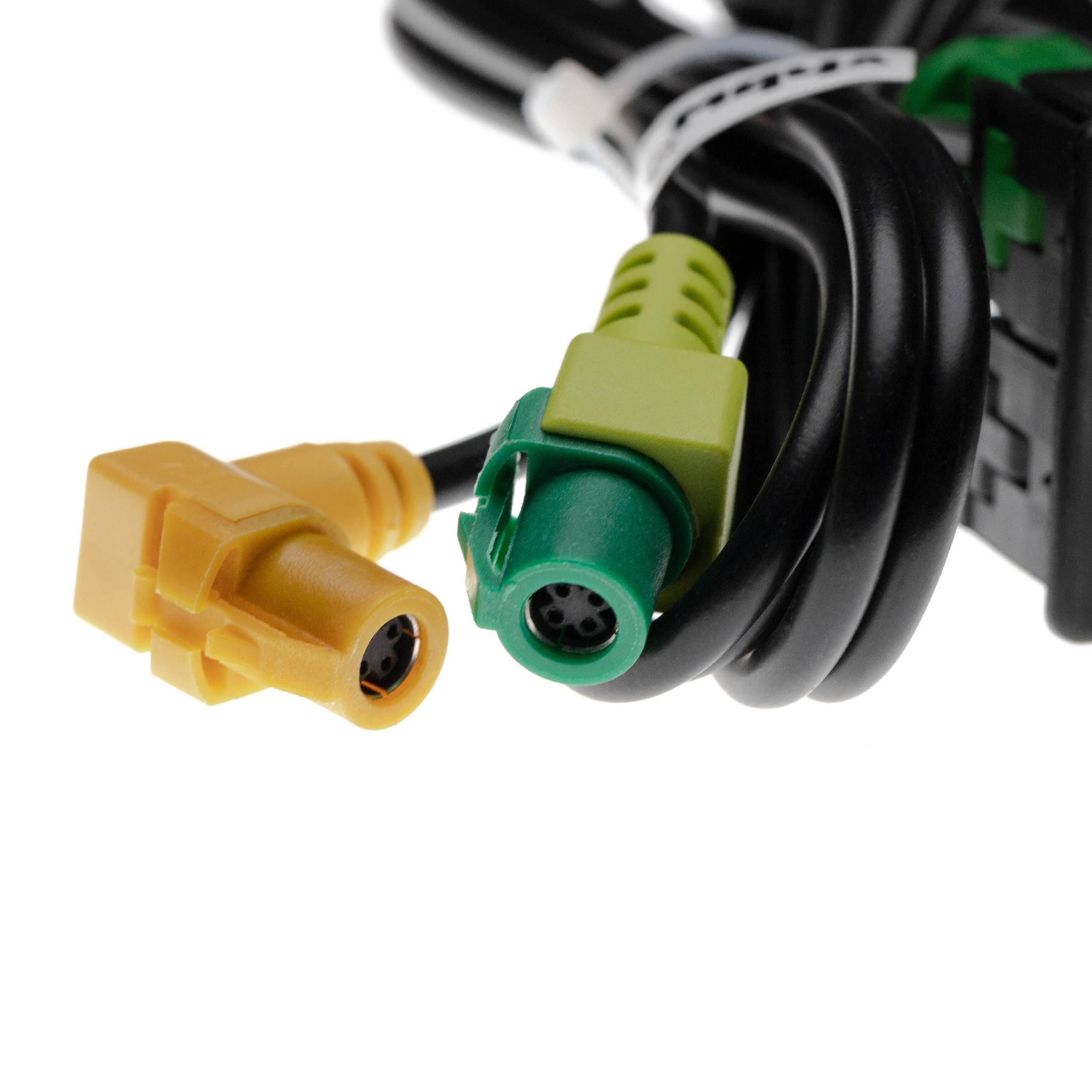 vhbw AUX KFZ Radio Kabel kompatibel mit VW Tiguan 2007+ | Scirocco III (Typ 13) 08/2008+, RNS315 Auto, Autoradio (143 cm)