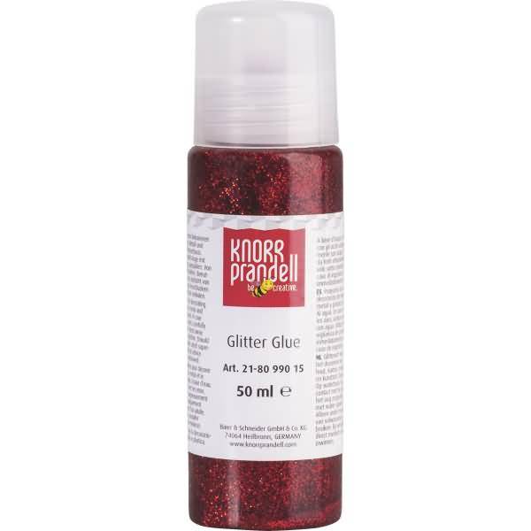 Glitter Glue 50 ml rot