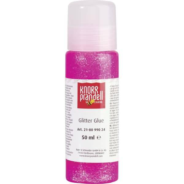 Glitter Glue 50 ml neonpink/regenbogen