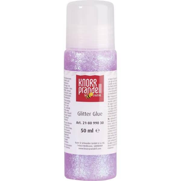 Glitter Glue 50 ml flieder/regenbogen