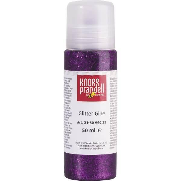 Glitter Glue 50 ml dunkellila