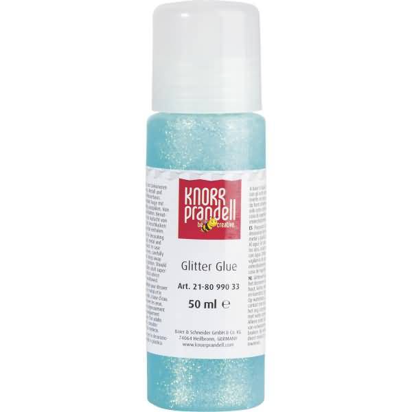 Glitter Glue 50 ml neonblau