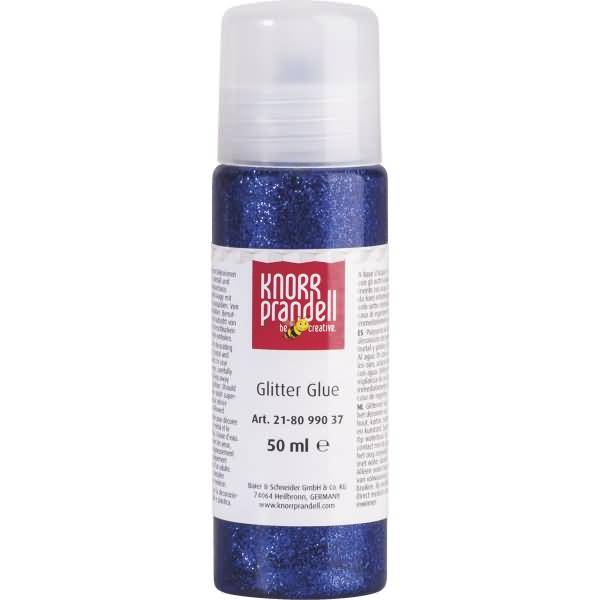 Glitter Glue 50 ml dunkelblau