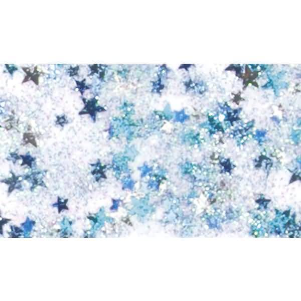 Glitterfarbe Konfetti Glue 50ml Sterne blau