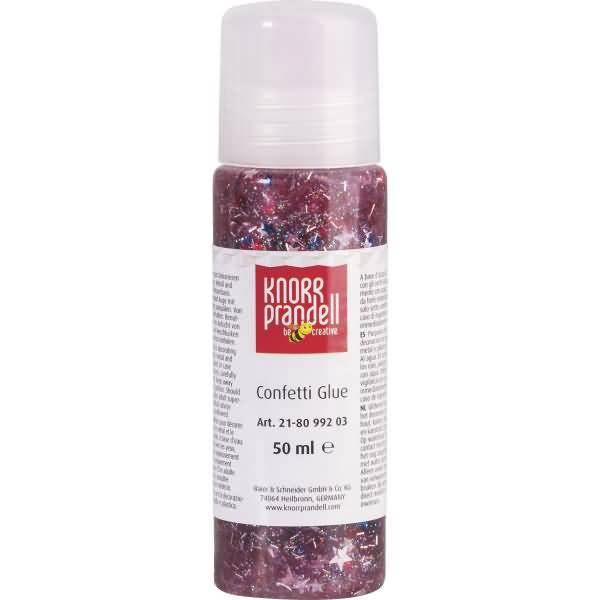 Glitterfarbe Konfetti Glue 50ml Sterne bunt