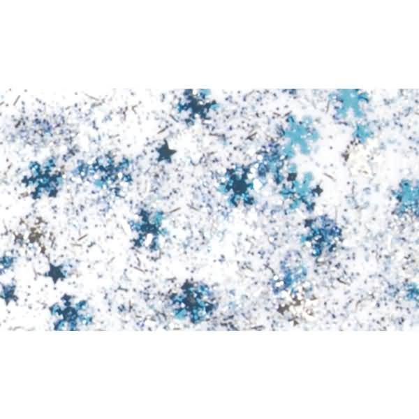 Glitterfarbe Konfetti Glue 50ml Eiskristalle silberfarben