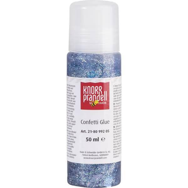 Glitterfarbe Konfetti Glue 50ml Fische blau